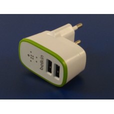 СЗУ 220В 2xUSB 5V 2.1A+2.1A BELKIN