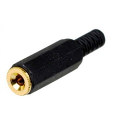 Гнездо D-3.5mm стерео на кабель пластм