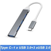 Концентратор Type C 4-Port HUB 3.0/2.0