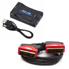Конвертер SCART=>HDMI+шнур SCART-SCART