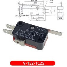 Кнопка "OMRON"  V-152-1C25 (15A)