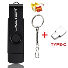 Накопитель USB 2.0+TYPE C 32 Gb черный