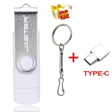 Накопитель USB 2.0+TYPE C 32 Gb белый