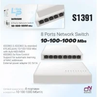 Коммутатор сетевой 8-Port IP HUB WR08N